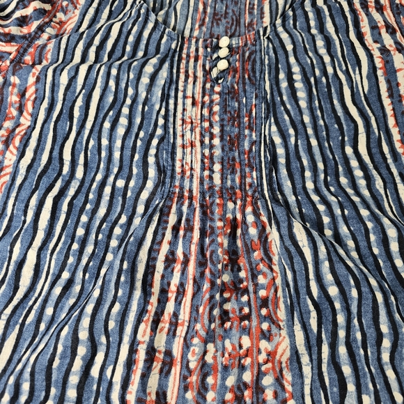 LRL Ralph Lauren Pintuck Peasant Top with 3/4 Sleeves - Picture 9 of 13